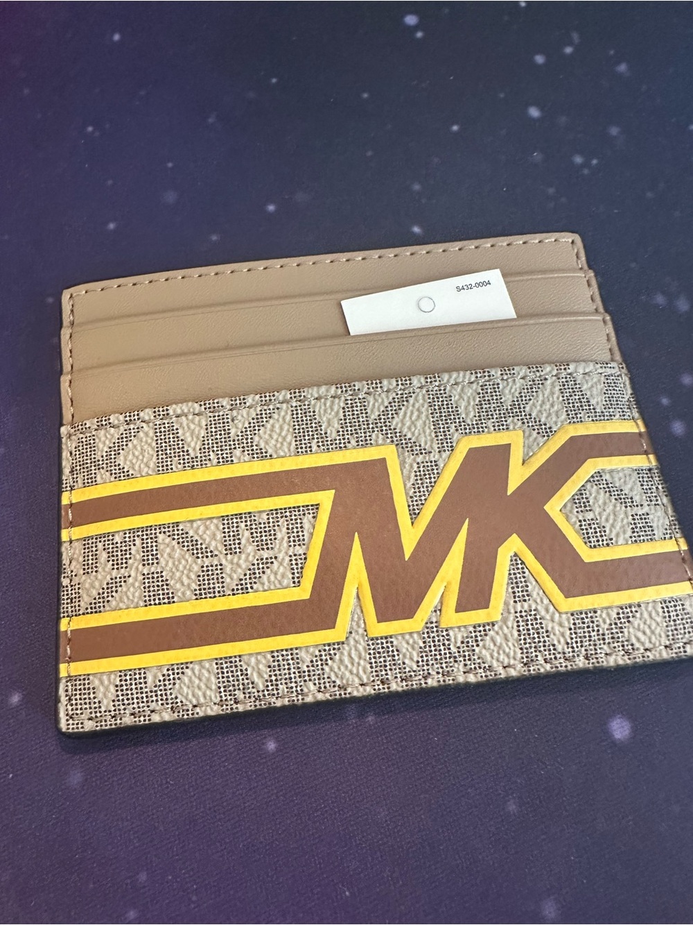 Michael Kors Monogram Wallet in Brown & Beige